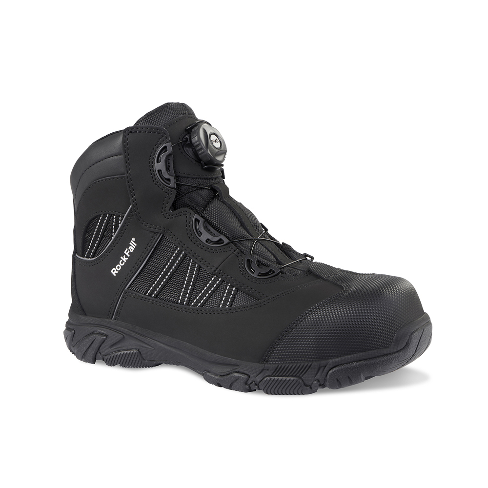 Rockfall OHM Black Non-Metallic Toe Capped Unisex Safety Boots 9, EU 43 EN ISO 20345:2011