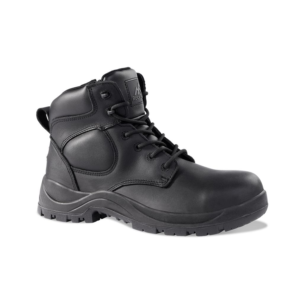Rockfall RF222 Black Fibreglass Toe Capped Unisex Safety Boots 12, EU 47 EN ISO 20345:2011