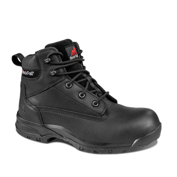 Rockfall Iris Black Non-Metallic Toe Capped Women's Safety Boots 5, EU 38 UKCA