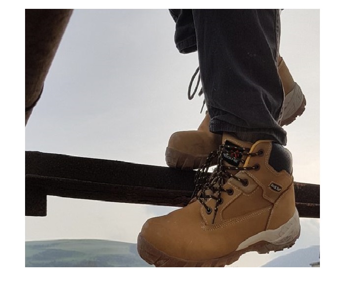 rf440c-08 Rockfall Honey Non-Metallic Toe Capped Safety Boots 8, EU 42