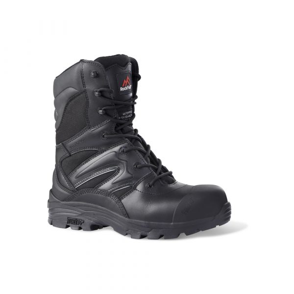 Rockfall Black Non-Metallic Toe Capped Safety Boots 7, EU 41