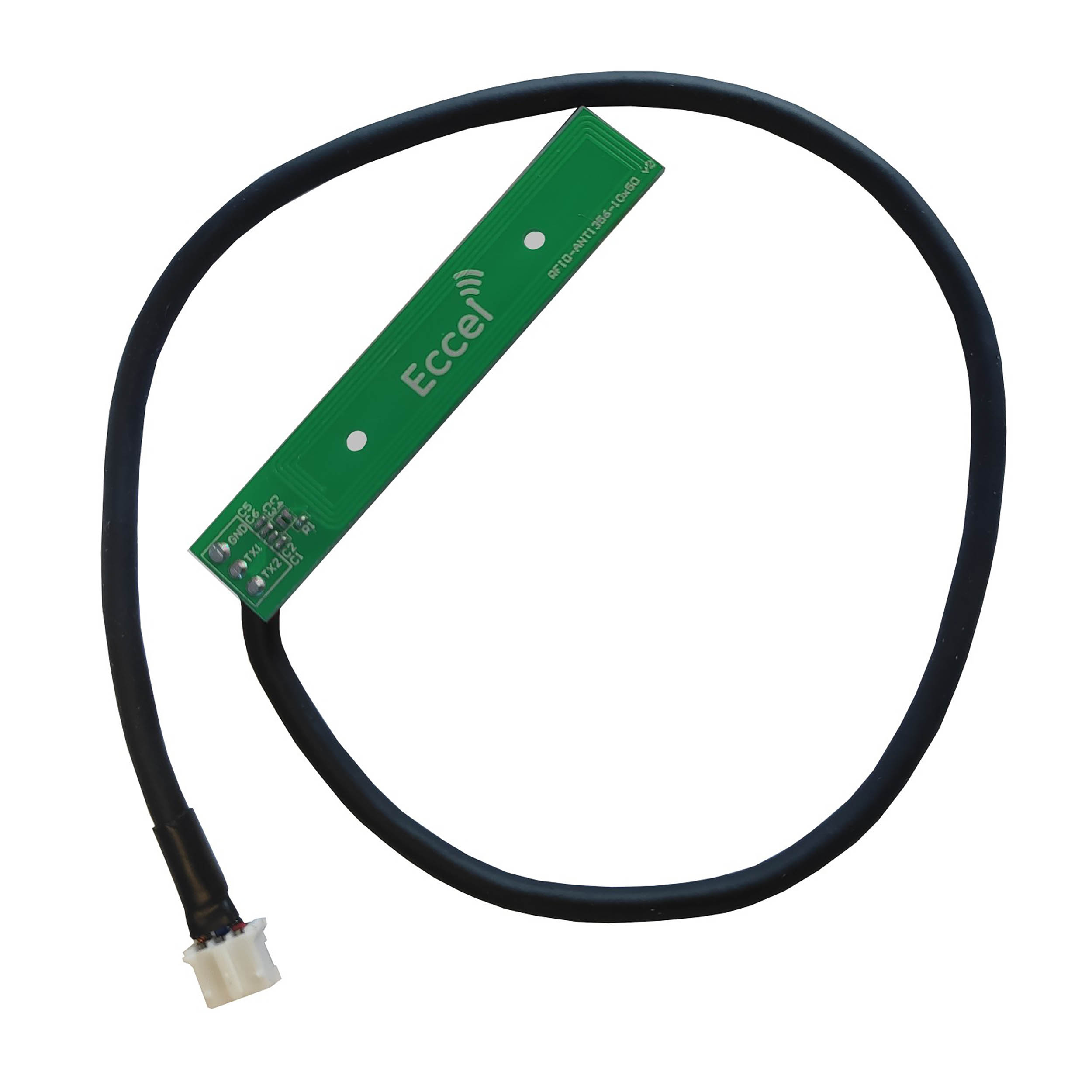 Eccel Technology Ltd RFID-ANT1356-10x50-300 Square RFID Antenna with 3-pin Connector JST PHR-3 Connector