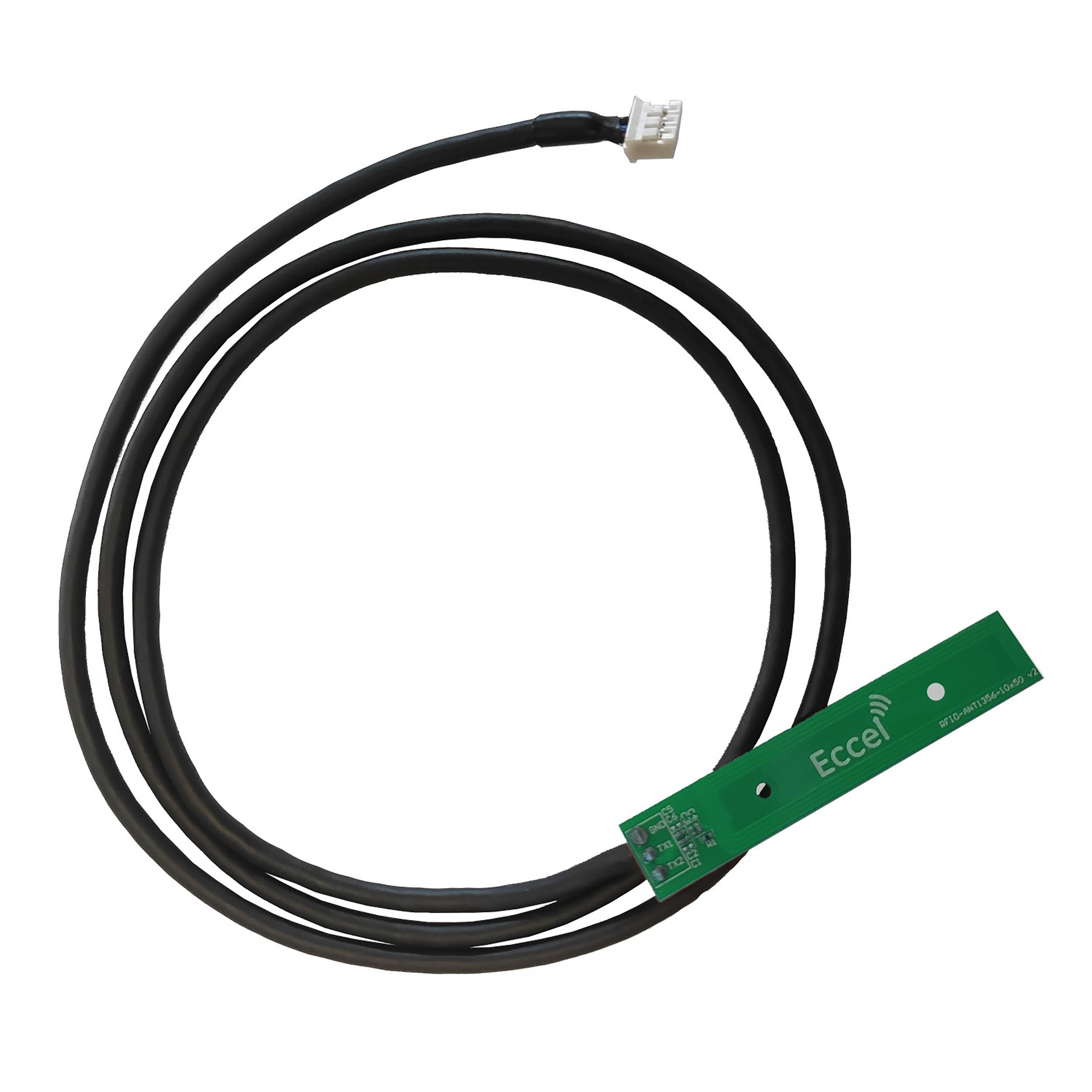 Eccel Technology Ltd RFID-ANT1356-10x50-800 Square RFID Antenna with 3-pin Connector JST PHR-3 Connector