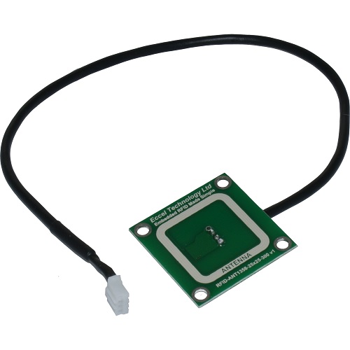 Eccel Technology Ltd RFID-ANT1356-25x25-300 v1 PCB RFID Antenna with JST PHR-4 Connector, High Frequency RFID