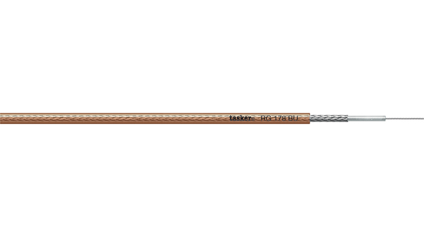 Tasker RG Series, 100 m Coaxial Cable 50 Ω, Dark Transparent
