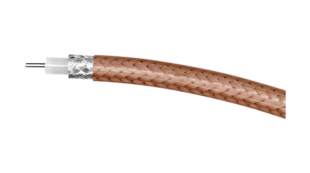 Habia RG178 Series, 100 m, RG178M Coaxial Coaxial Cable, Unterminated