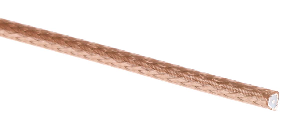Habia RG-Kabel Series, 100 m, RG316/U Coaxial Coaxial Cable 50 Ω, Brown, Unterminated
