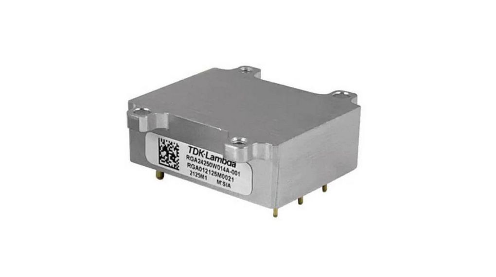 TDK-Lambda RGA DC/DC Converter, 3.3V dc, 40 V dc/ 10 A, 53V dc Input, 9V Input 250 W, Screw, 110 °C Max Temp -40 °C Min