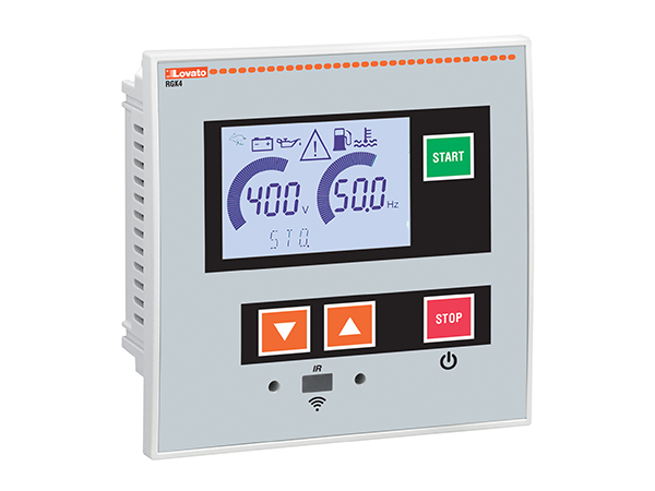 Lovato LCD Digital Panel Multifunction Meter for TRMS Current, TRMS Voltage, Frequency,  110 mm  x 110 mm