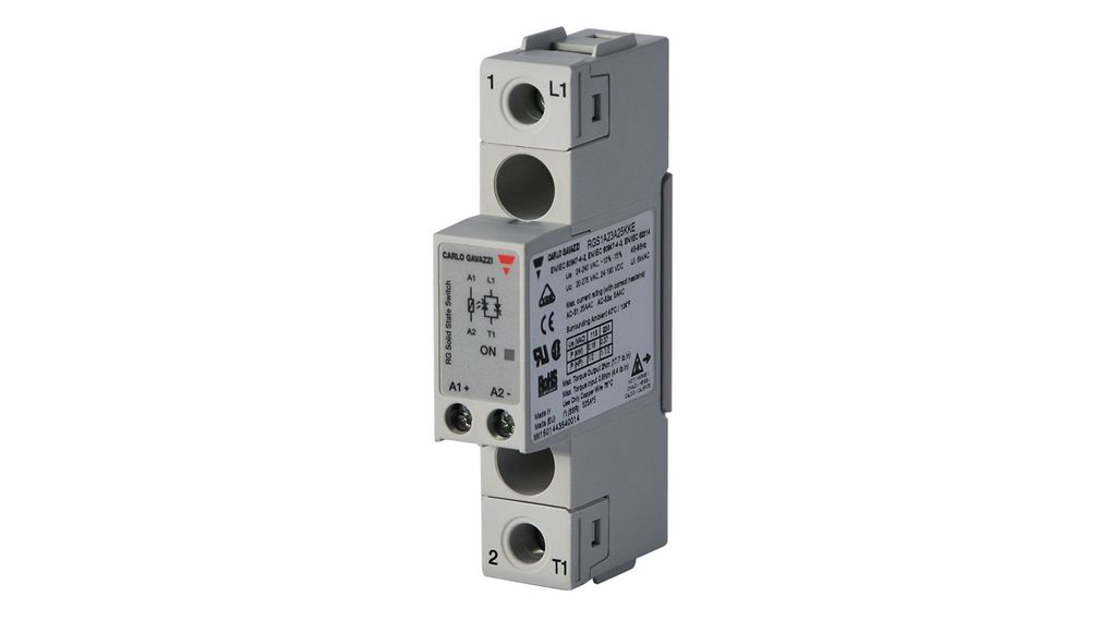 Carlo Gavazzi RGS Series Solid State Relay, 75 A Load, Chassis Mount, 600 V ac/dc Load, 32V ac/dc Control