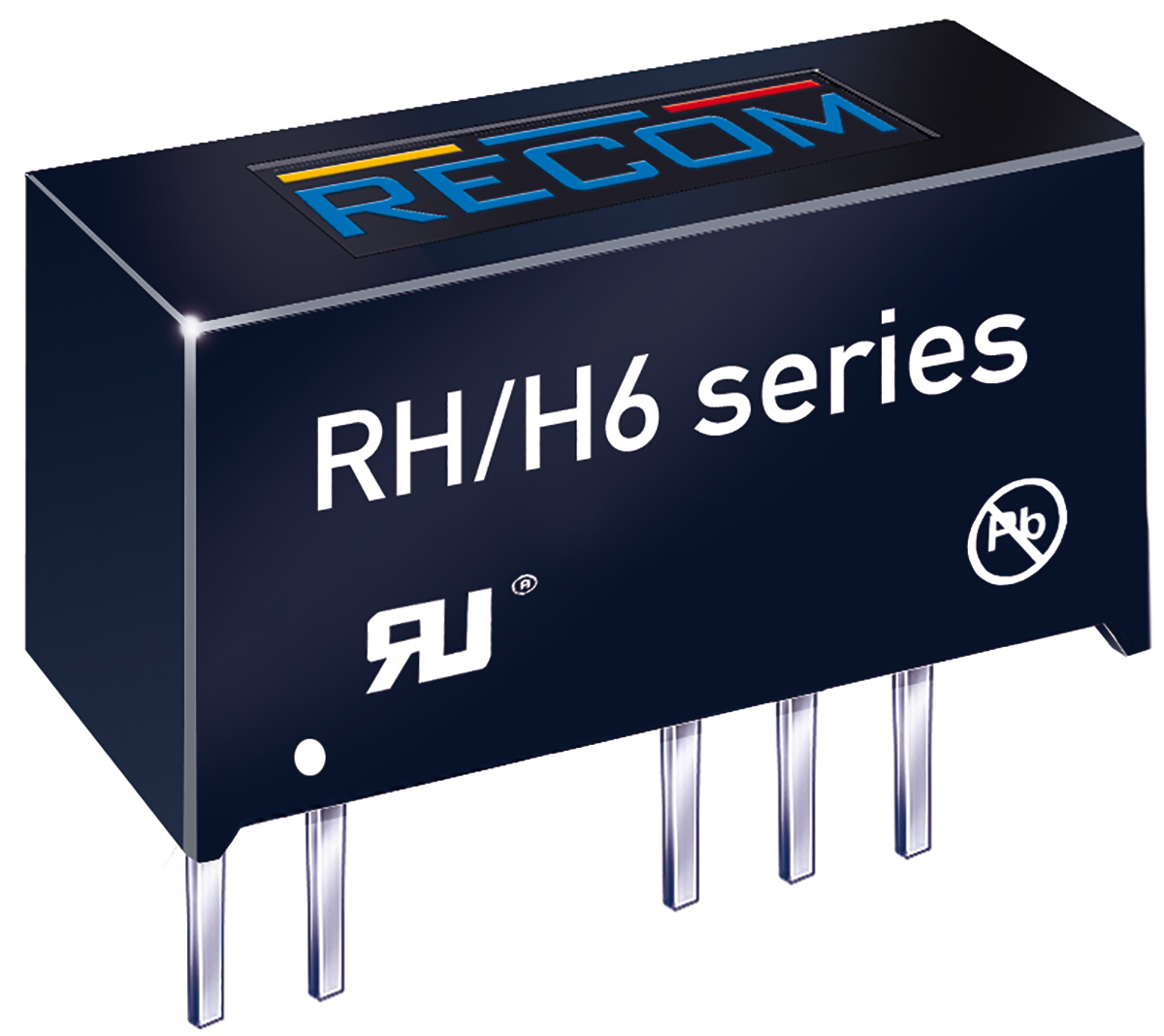 Recom RH DC/DC Converter, 5V, -5 V/ 100 mA, 26.4V dc Input, 21.6V dc Input 1 W, Through Hole, 90 °C Max Temp -40 °C Min