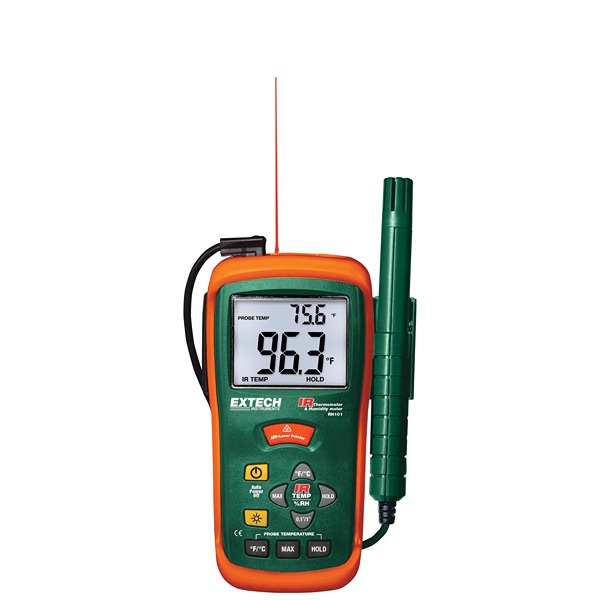 Extech RH101 Thermohygrometer, ±3.5 % Accuracy, 60 °C Max, 95 %RH Max