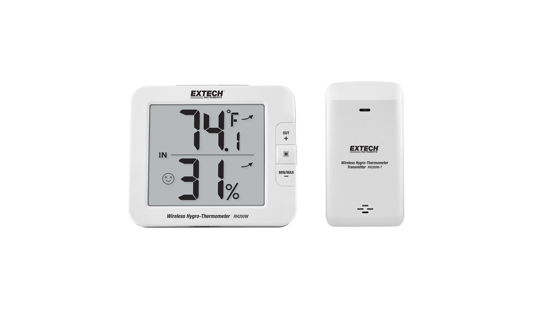 Extech RH200W Hygrometer 60 °C, ±5 %RH Accuracy, 50 °C Max, 99 %RH Max