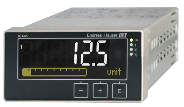 Endress+Hauser RIA45 LCD Multi-Function Panel Meters for Temperature, Voltage, Resistance, Current,  92 mm  x 45 mm