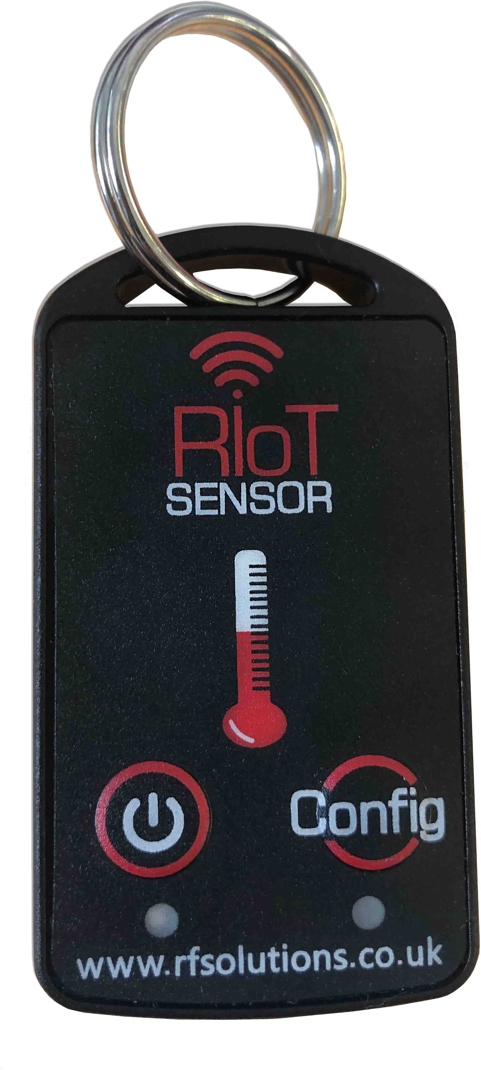 RF Solutions RIOT-SENFOB-TEMP-8T1 2 Button Remote Control Fob, 868 MHz