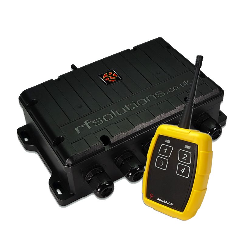 RF Solutions RIoT23-SCORPION-9S4 Remote Control System,918 MHz 2 to 20 Km