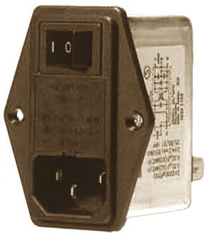 Roxburgh EMC RIS0222H2, 250V ac/dc 2A Screw IEC Filter, Faston