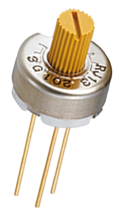 1 kΩ, Through Hole Trimmer Potentiometer, Pin 0.75 W Nidec Components, RJ-13
