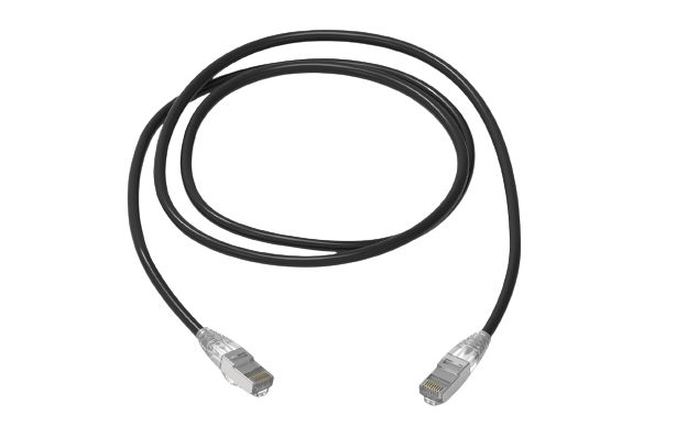 HellermannTyton Connectivity RJ45, 1 m Cat6a Ethernet Cable, Black, S/FTP Low Smoke Zero Halogen Sheath