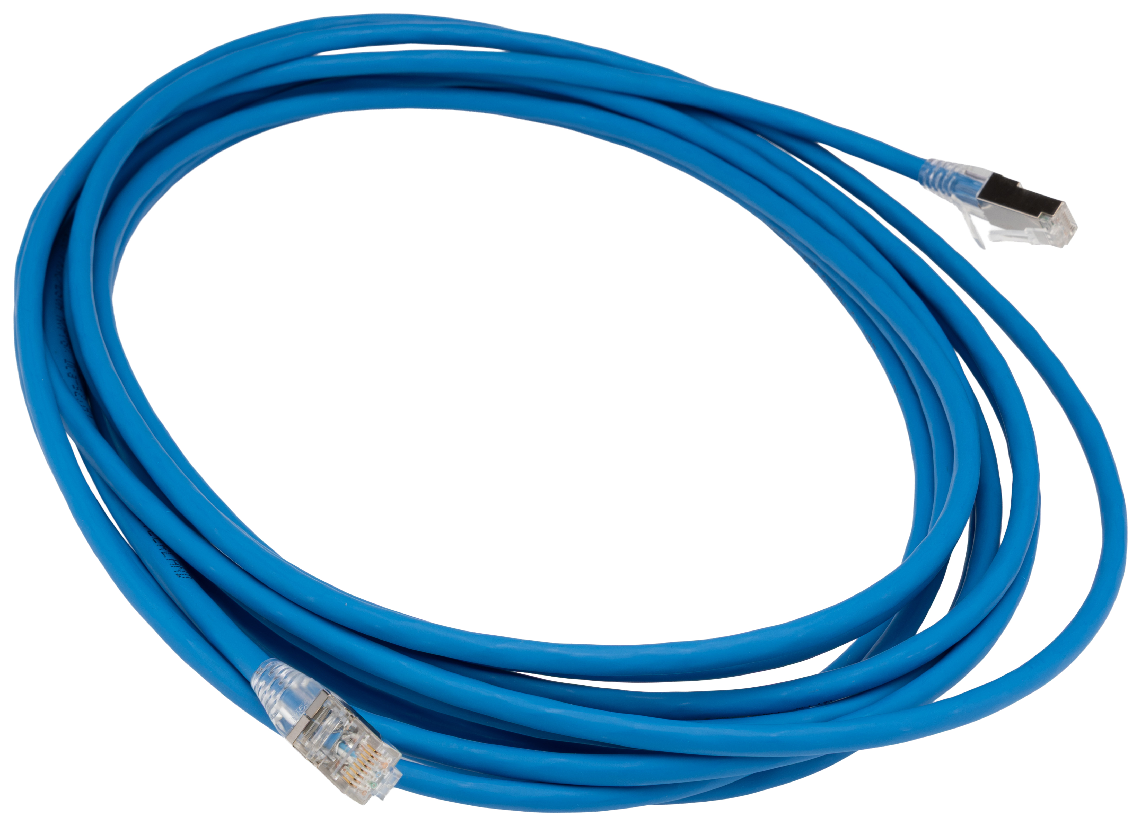 HellermannTyton Connectivity RJ45C6ABL, 7 m Cat6a Cable, Blue RJ45 to, S/FTP Low Smoke Zero Halogen Sheath