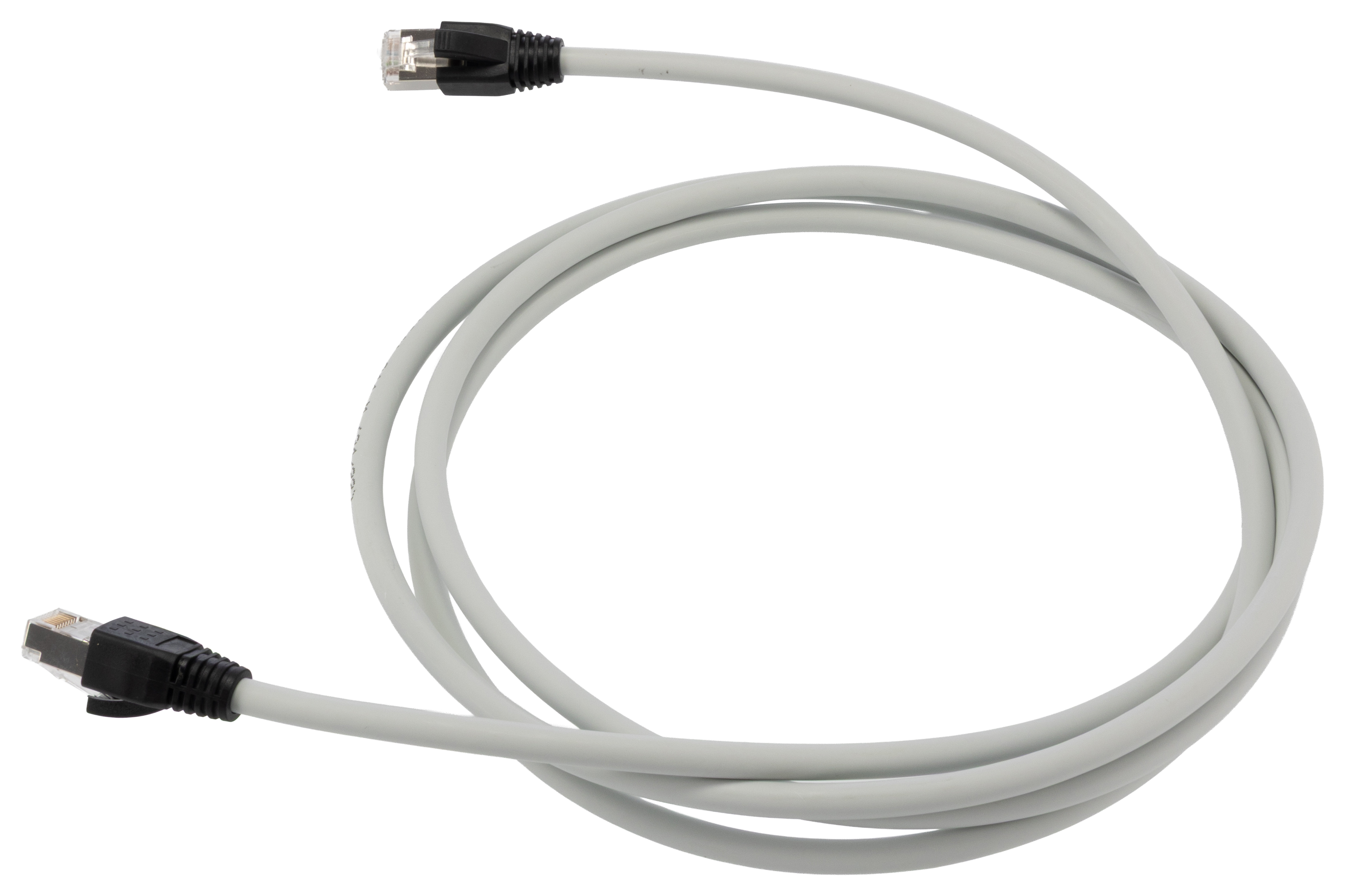 HellermannTyton Connectivity Category 6A, 2 m Cat6a Cable, Grey Straight to Male Straight Male, S/FTP Low Smoke Zero