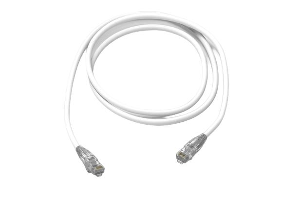 HellermannTyton Connectivity, 2 m Cat6 Ethernet Cable, White RJ45 to, Unshielded Low Smoke Zero Halogen Sheath
