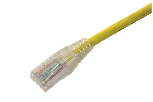 HellermannTyton Connectivity, 7 m Cat6 Ethernet Cable, Yellow RJ45 to, Unshielded Low Smoke Zero Halogen Sheath
