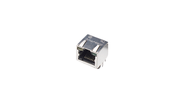 Amphenol ICC RJHS Series Ethernet Connector, PCB, Cat5 Unshielded 1 Port 8 Way