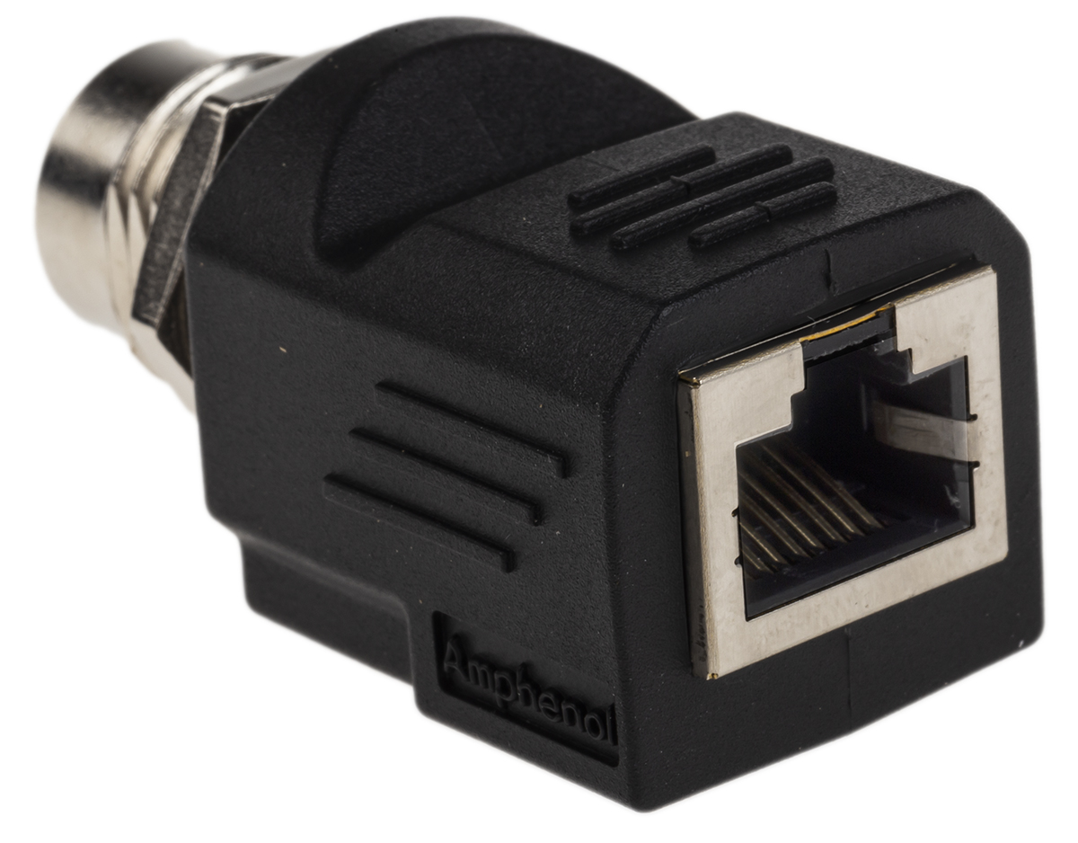 Amphenol Industrial Straight Circular Connector Adapter 1 Female 1 Male