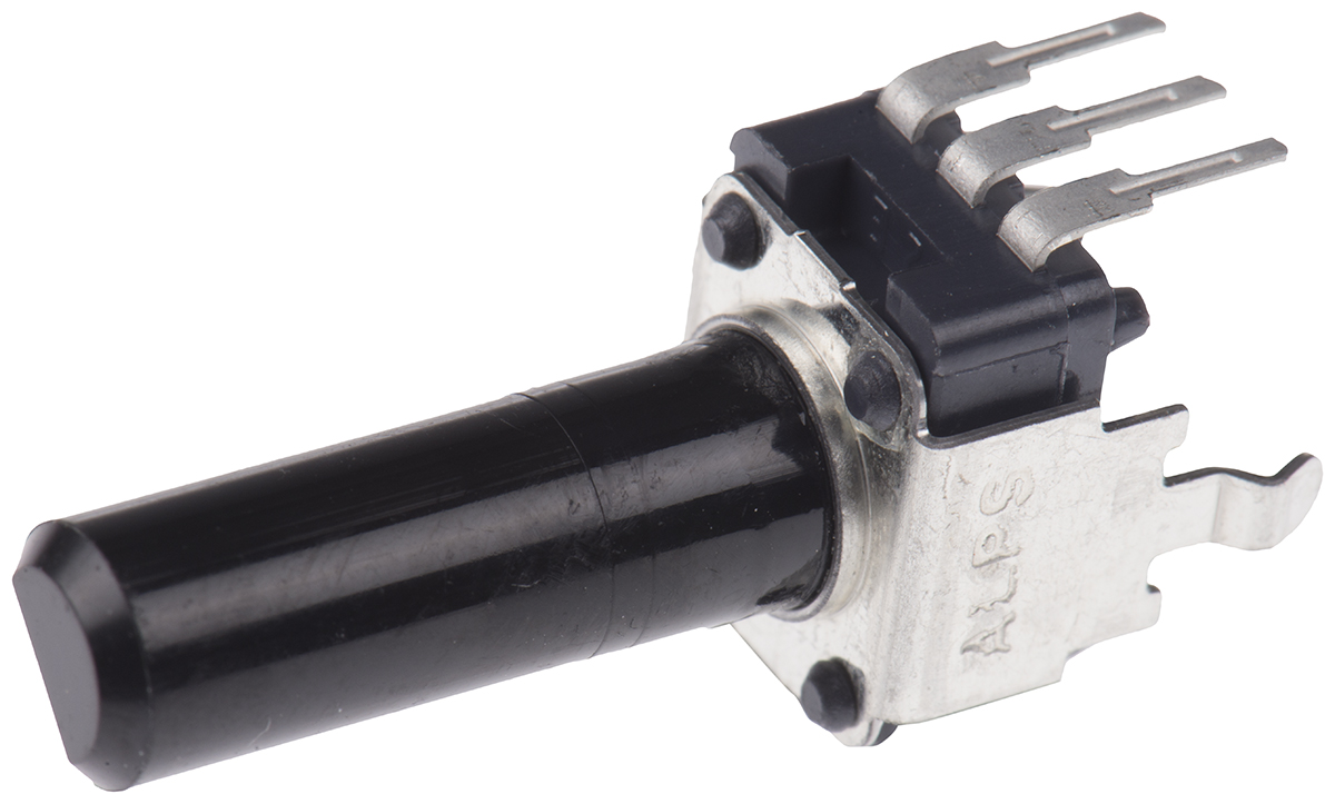 Alps Alpine RK09K 10 kΩ Rotary Potentiometer 1-Turns Panel Mount, Through Hole, RK09K1130AH1