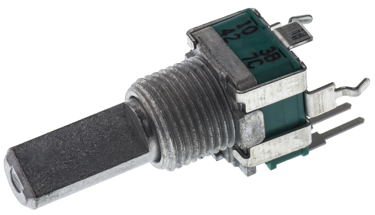 Alps Alpine RK09L 10 kΩ Rotary Potentiometer 1-Turns Panel Mount, Through Hole, RK09L1140A2U
