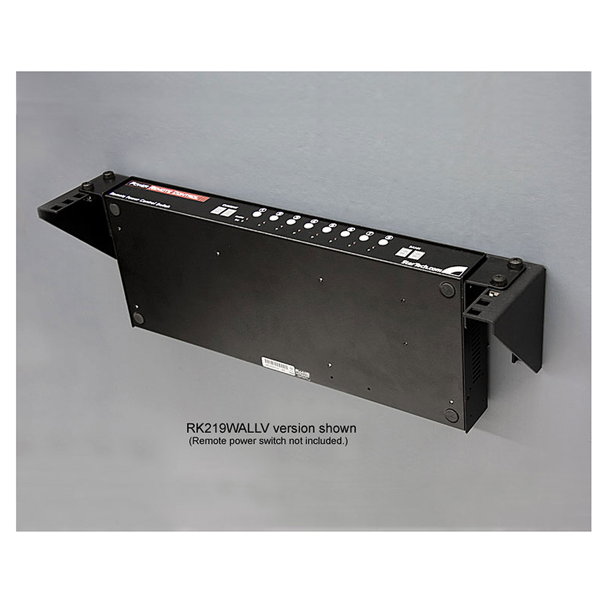 rk119wallv StarTech.com Black 1 U Steel Server Rack , with 4 Post Frame, 5.9 in, 59 mm Height 19.8 in