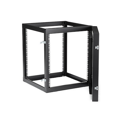 rk1219walloh StarTech.com RK1219 Series Black 12 U Steel Server Rack , with 2 Post Frame, 50.2 mm, 647 mm Height 647 mm