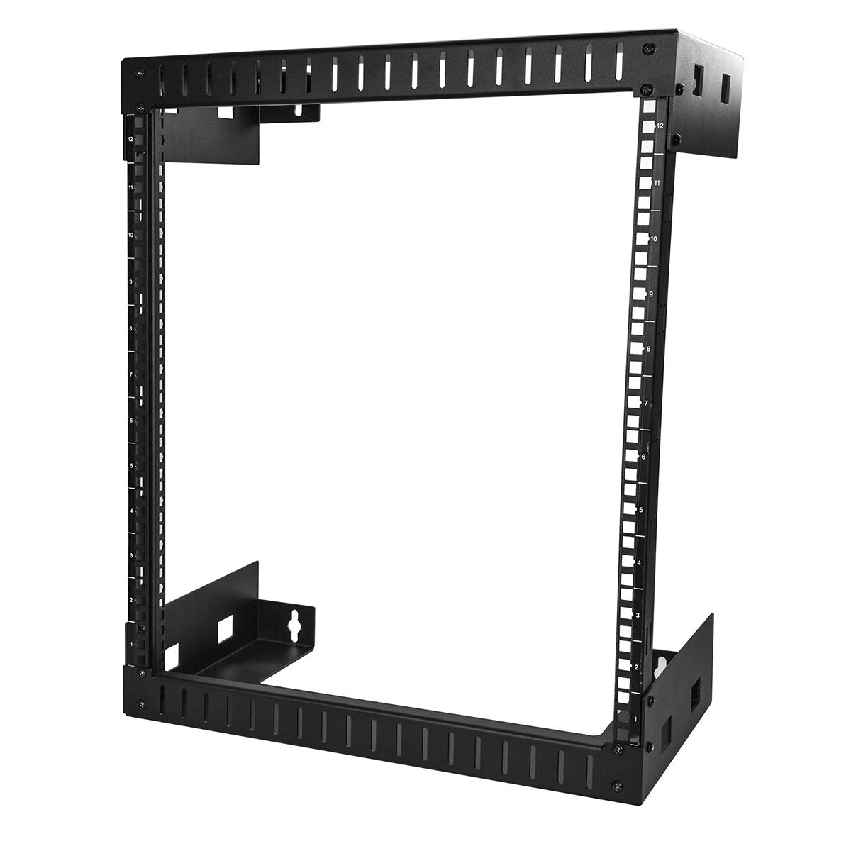 StarTech.com RK12WALL Series Black 12 U Steel Server Rack , with 2 Post Frame, 30.5 mm, 641 mm Height 641 mm