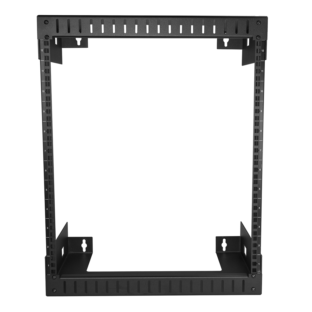 rk12wallo StarTech.com RK12WALL Series Black 12 U Steel Server Rack , with 2 Post Frame, 30.5 mm, 641 mm Height 641 mm