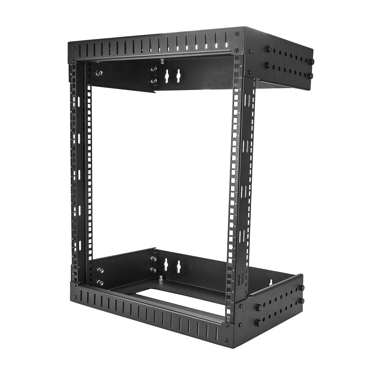 StarTech.com Black 12 U Steel Server Rack , with 2 Post Frame, 50.5 mm, 640 mm Height 640 mm