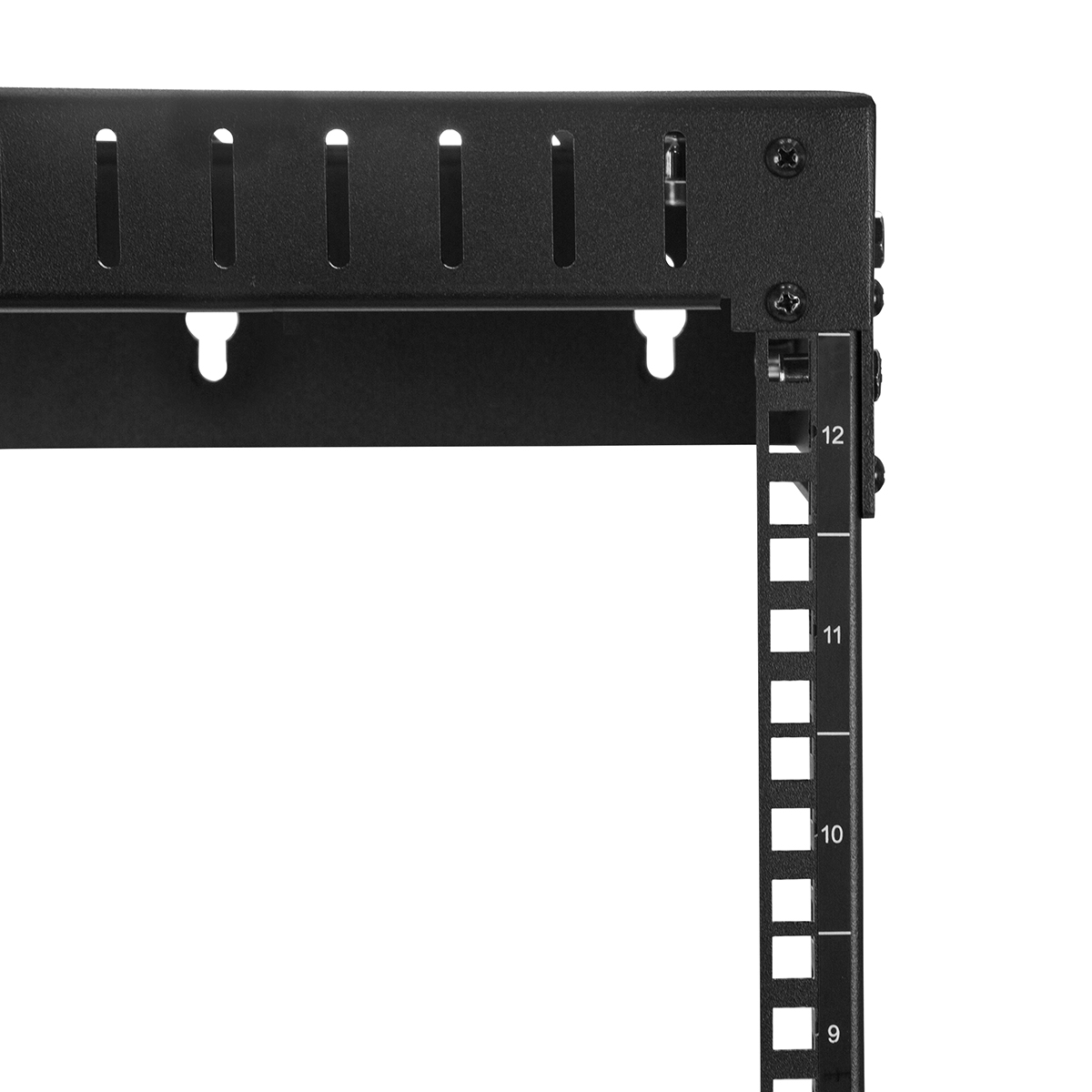 rk12walloa StarTech.com Black 12 U Steel Server Rack , with 2 Post Frame, 50.5 mm, 640 mm Height 640 mm