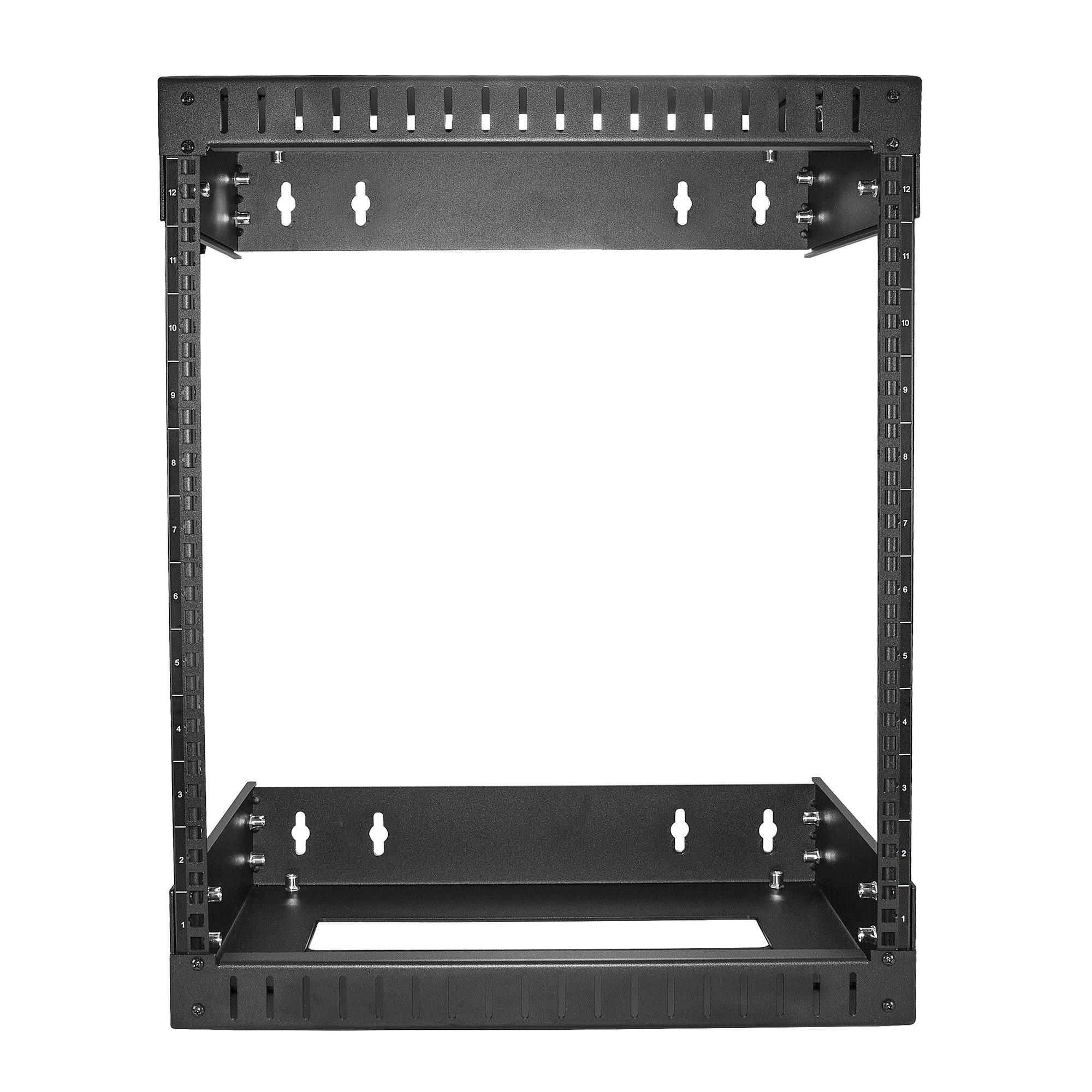 rk12walloa StarTech.com Black 12 U Steel Server Rack , with 2 Post Frame, 50.5 mm, 640 mm Height 640 mm