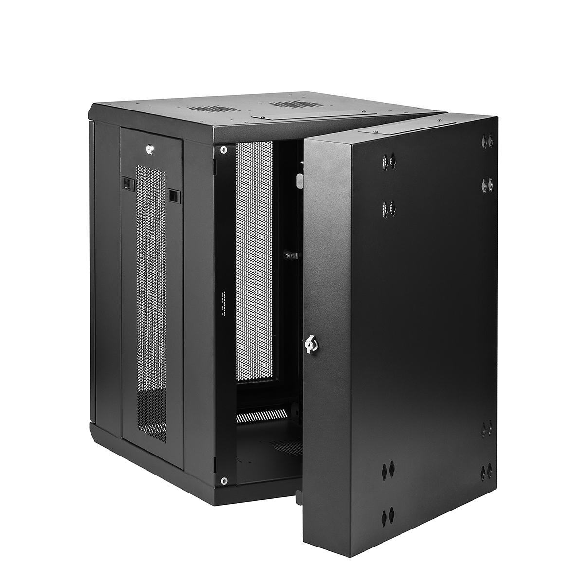rk1520walhm StarTech.com Black 15 U Steel Server Rack , with Swing Frame, 1 mm Height 48 mm