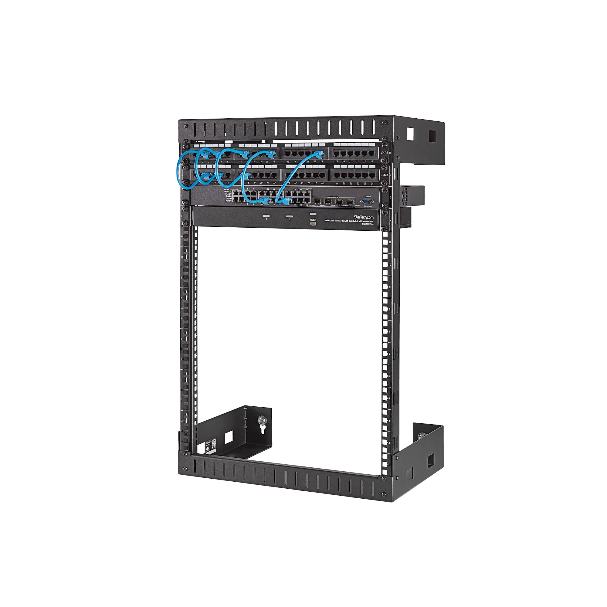 rk15wallo StarTech.com Black 15 U Steel Server Rack , with 2 Post Frame, 30.5 mm, 775 mm Height 775 mm
