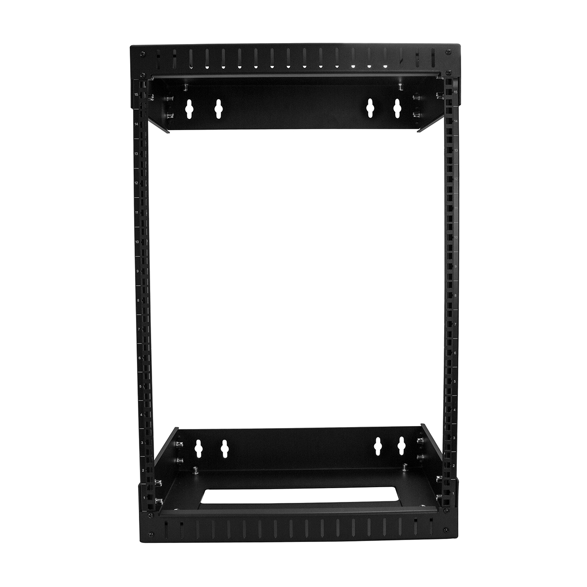 rk15walloa StarTech.com Black 15 U Steel Server Rack , with 2 Post Frame, 20.1 in, 773 mm Height 19.8 in
