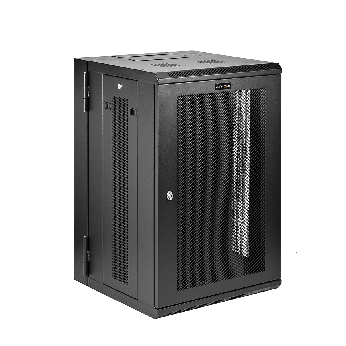StarTech.com Black 18 U Aluminium Server Rack , with Swing Frame, 1 mm Height 48 mm