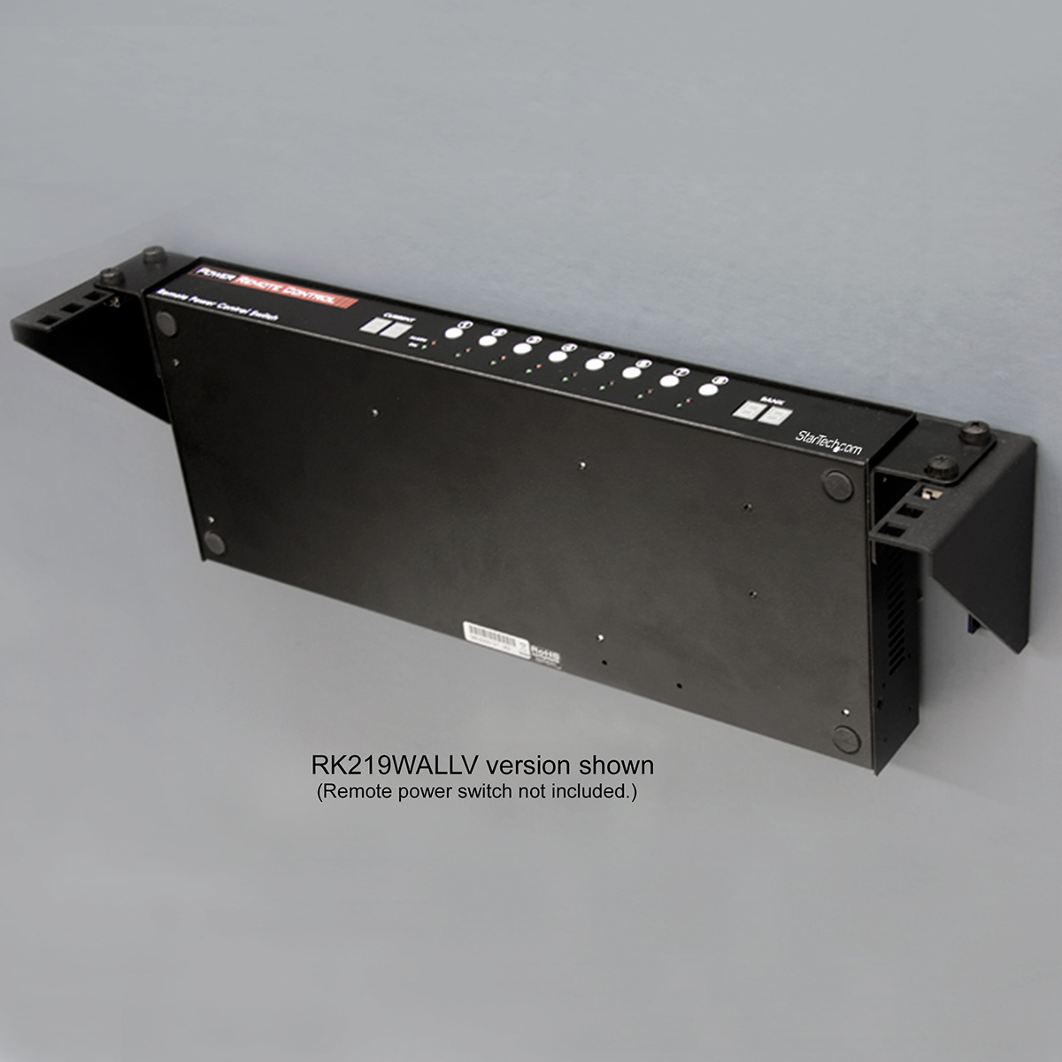 rk219wallv StarTech.com Black 2 U Steel Server Rack , with 2 Post Frame, 5.9 in, 640 mm Height 19.8 in