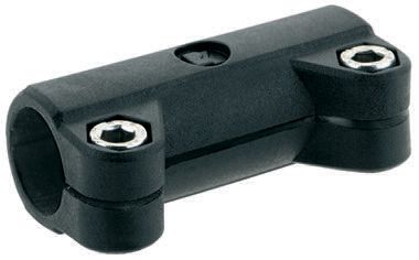 Rose+Krieger M6 Sleeve Clamp, Connecting Component, Strut Profile 12 to 18 mm, Round Tube Size 18 mm