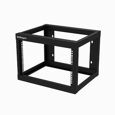 StarTech.com Black 6 U Steel Server Rack , with 2 Post Frame, 45 mm, 407 mm Height 407 mm