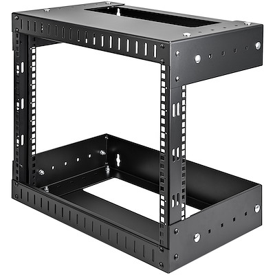 StarTech.com RK 8 Series Black 8 U Steel Server Rack , with 2 Post Frame, 30.5 cm, 17.9 cm Height 19.8 cm