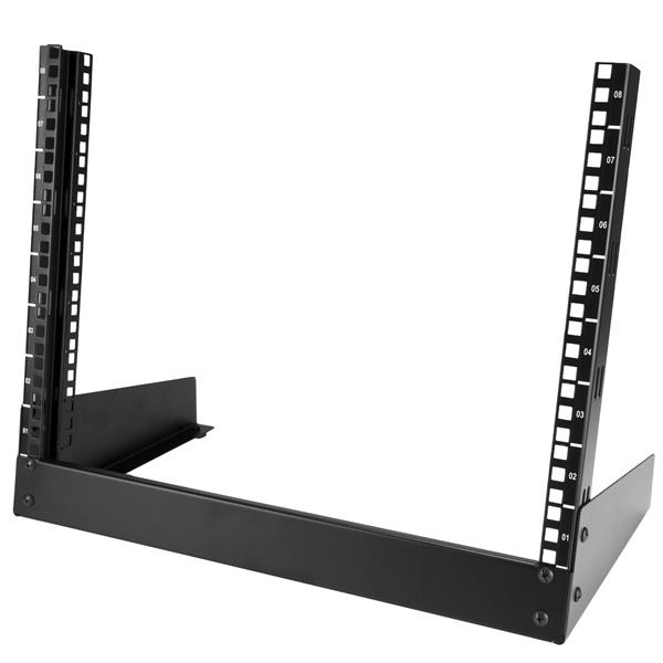 StarTech.com Black 8 U Steel Server Rack , with 2 Post Frame, 34.3 mm, 410 mm Height 410 mm