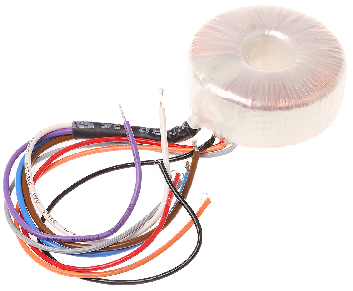 Block 2 x 115 V ac 2 x 24 V ac Toroidal Transformer 2 Output 30 VA, EAC, RoHS, cURus, UL