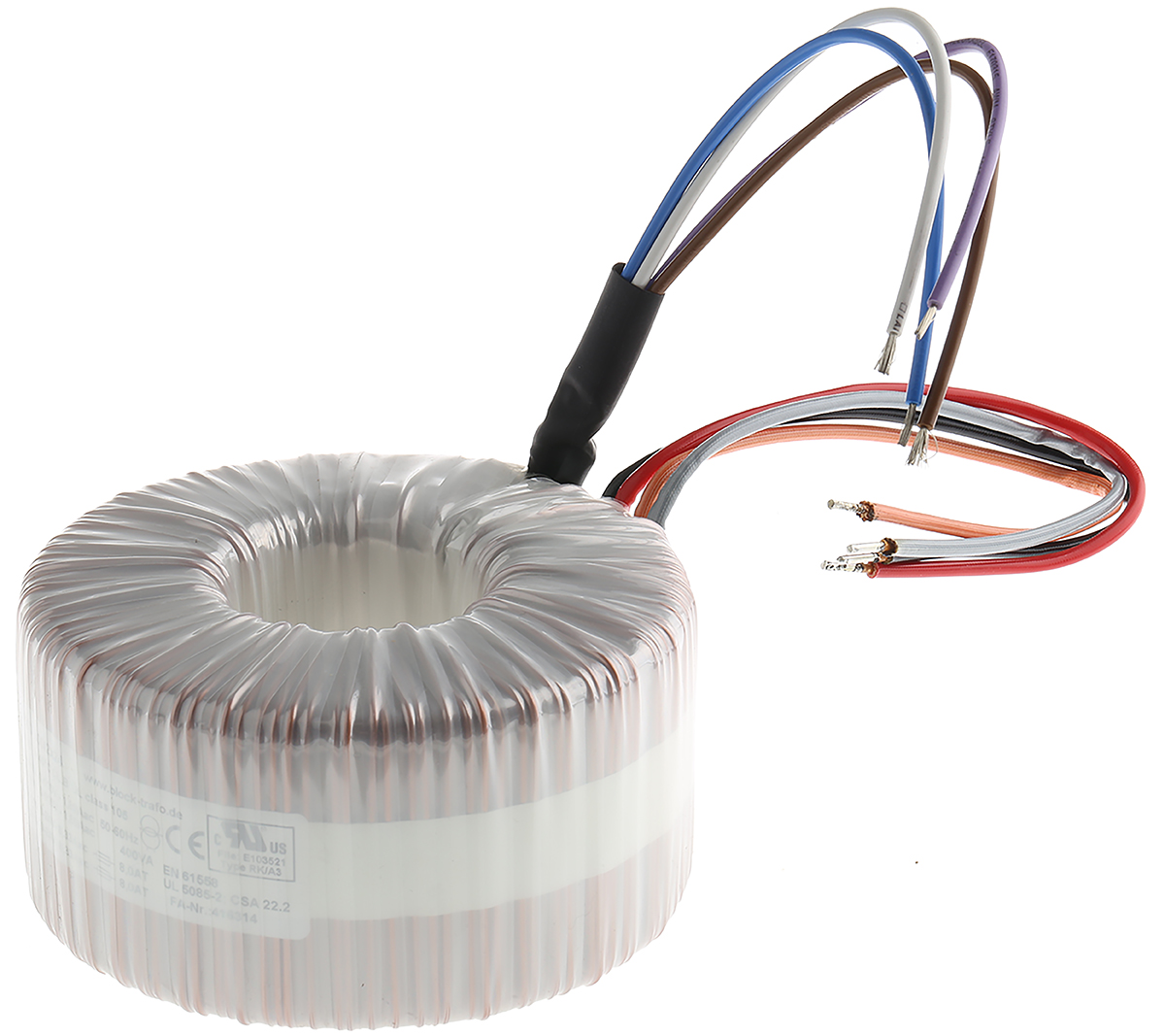 Block 230 V ac 2 x 24 V ac Toroidal Transformer 2 Output 400 VA, RoHS, UL, EAC, cURus