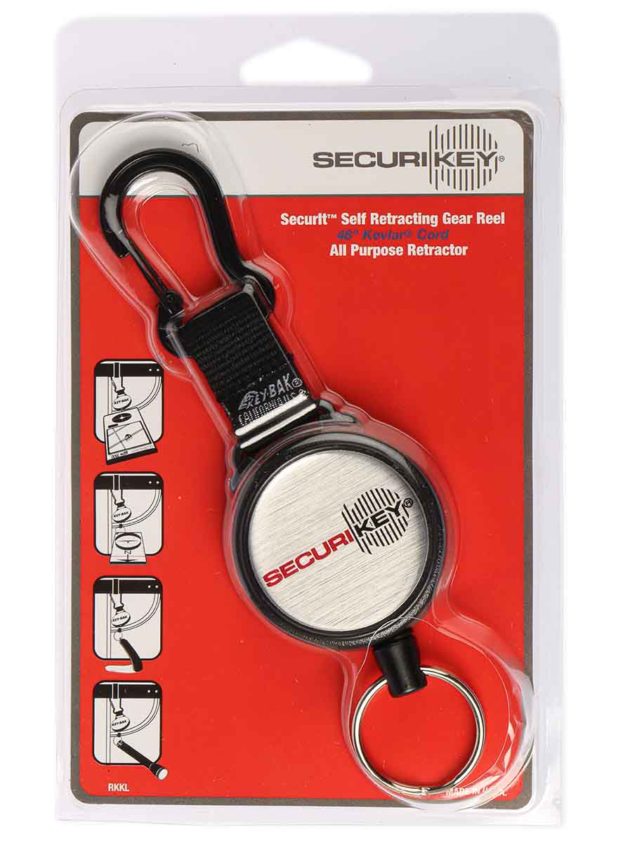 rkklogosky Securikey Retractable Key Chain Key Reel Gold